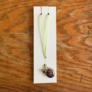 Chanel Chance Charm with Green Ribbon Bracelet